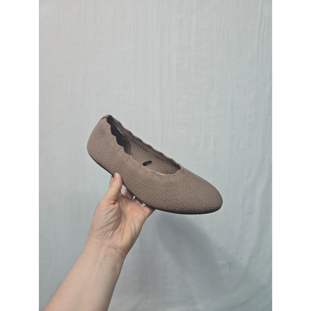 Skechers Women's 9.5 Cleo 2.0 Love Spell Slip On Casual Flats Mocha Brown 158343